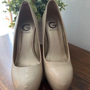 G by Guess Nude Platform Pump